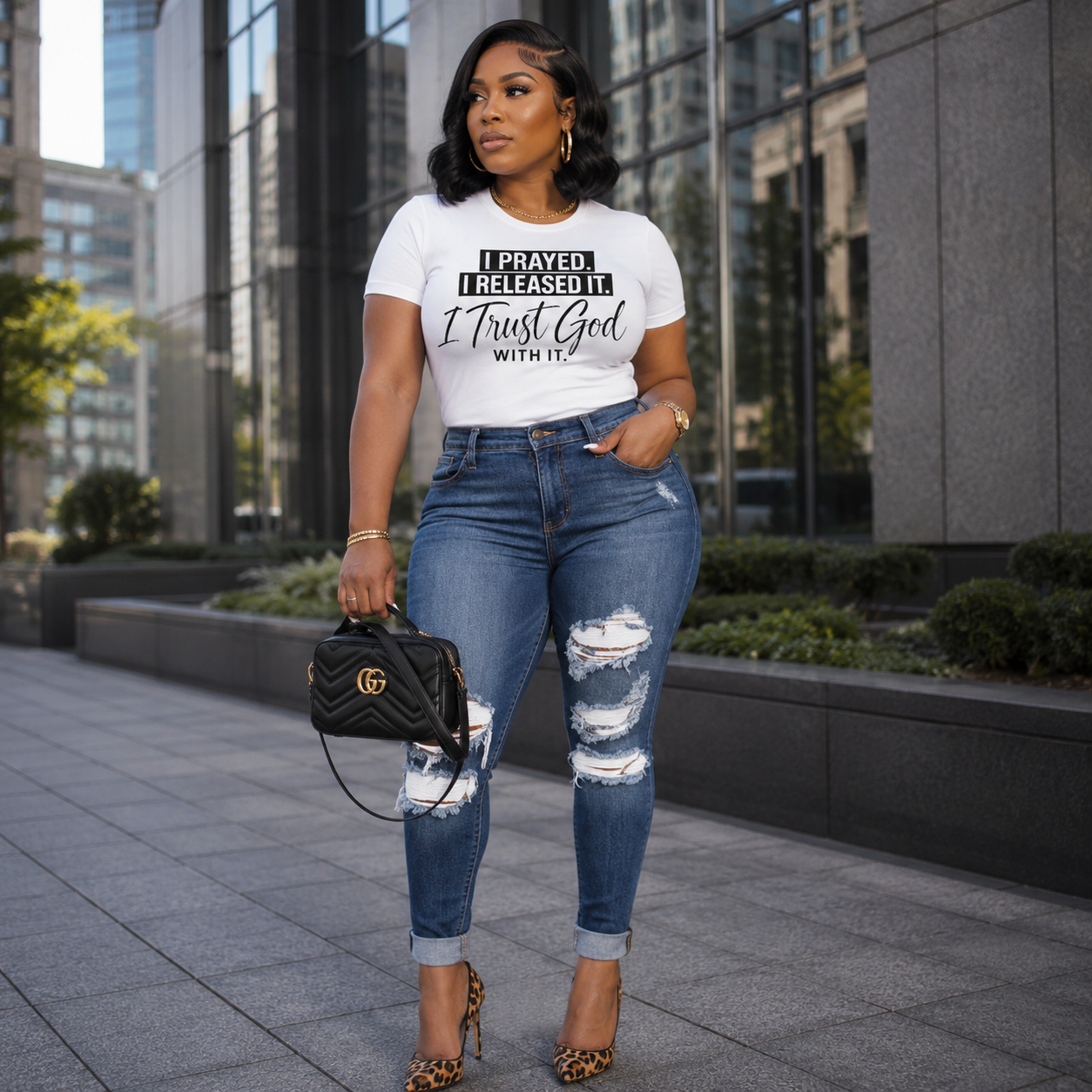 I PRAYED. I RELEASED IT. I TRUST GOD WITH IT Tee