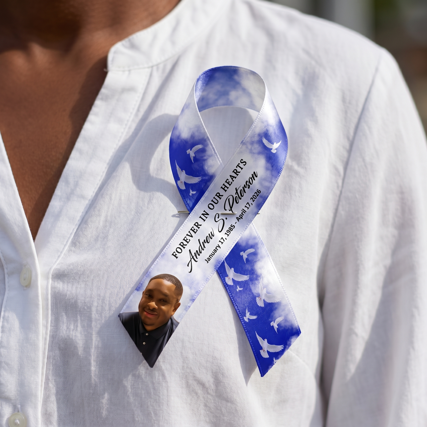 CUSTOM MEMORY RIBBON WITH PHOTO