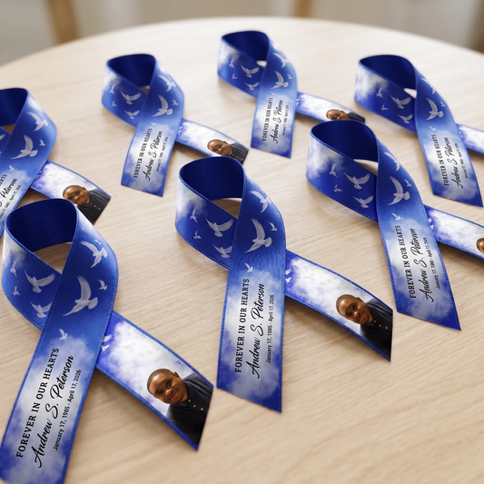 CUSTOM MEMORY RIBBON WITH PHOTO